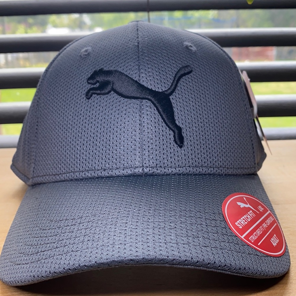 Adult hat Puma stretch fit men hat L NWT